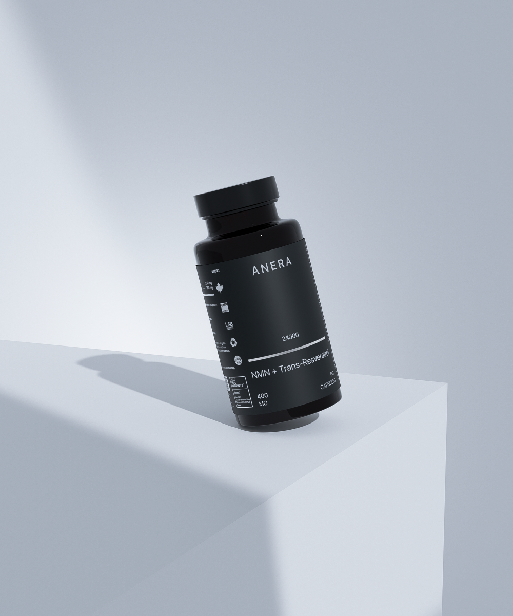 Es nuestra vocación intentar ayudar a sanar a la humanidad con ciencia avanzada antienjevecimiento en una poderosa fórmula de 250 mg de NMN y 150 mg de Trans-Resveratrol. 